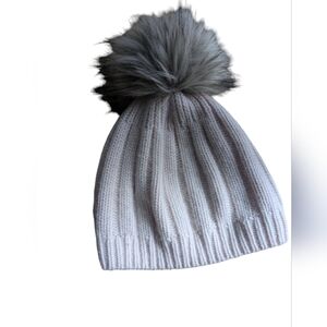 Auxiliary Cashmere rib knit beanie dust pink.